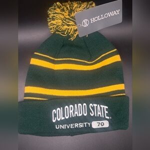 Holloway Green and Yellow Colorado State Beanie